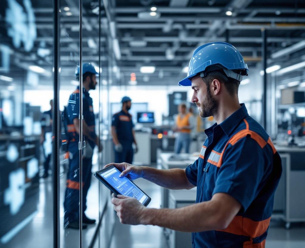 Professional technicians providing maintenance and technical support for cleaning technology systems